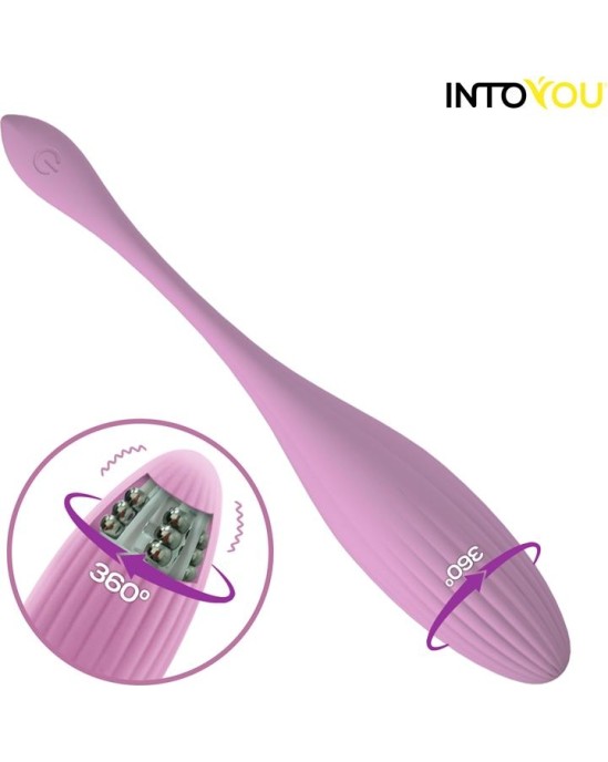 Intoyou App Series Vibrating Egg with Rotating Beads and APP USB