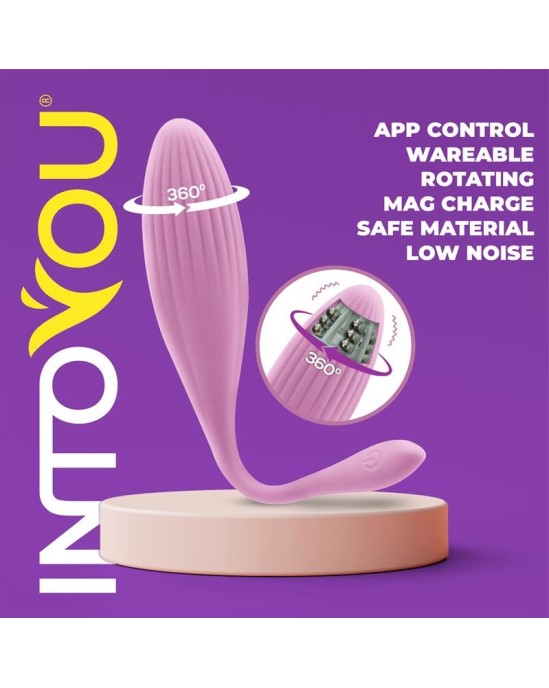 Intoyou App Series Vibrating Egg with Rotating Beads and APP USB