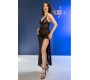 Chilirose Babydolls CHILIROSE — CR 4723 LONG BABYDOLL & THONG BLACK S