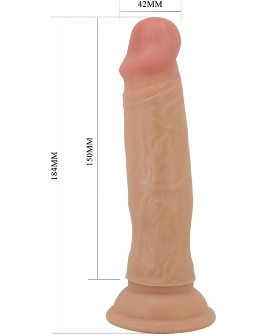 Pretty Love QUENTIN REALISTIC DILDO 18 CM MĪSTA