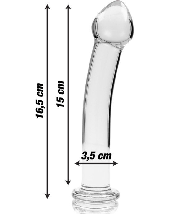 Nebula Series By Ibiza MODEL 11 DILDO BOROSILICATE GLASS 16 X 3 CM CLEAR