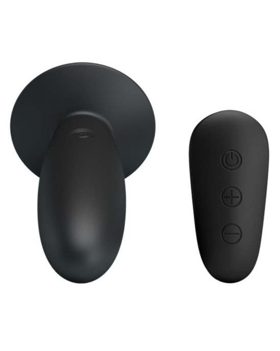 Mr Play ANAL PLUG WITH VIBRATION BLACK REMOTE CONTROL