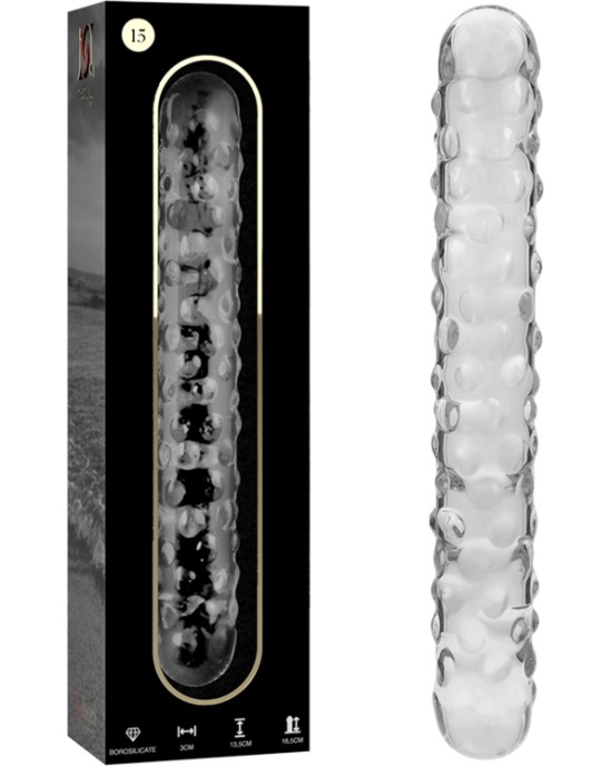 Nebula Series By Ibiza MODEL 15 DILDO BOROSILICATE GLASS 18.5 X 3 CM CLEAR