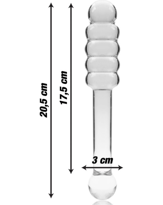 Nebula Series By Ibiza MODELIS 20 DILDO BOROSILIKĀTS STIKLS 20,5 X 3 CM DZIDRS