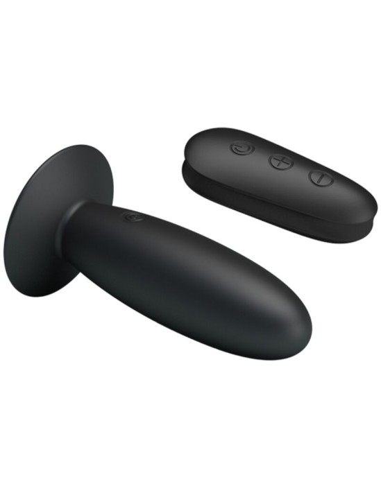 Mr Play ANAL PLUG WITH VIBRATION BLACK REMOTE CONTROL