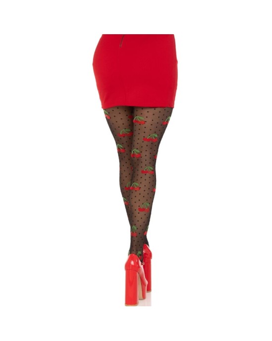 Leg Avenue Hosiery LEG AVENUE - BLACK CHERRY MOLES ZEĶES