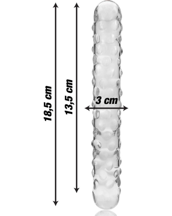 Nebula Series By Ibiza MODEL 15 DILDO BOROSILICATE GLASS 18.5 X 3 CM CLEAR