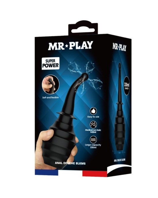 Mr Play АНАЛЬНЫЙ ДУШ BLKM6 SUPER POWER, ЧЕРНЫЙ