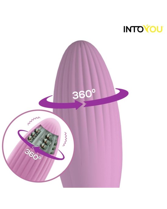 Intoyou App Series Vibrējoša ola ar rotējošām pērlītēm un APP USB