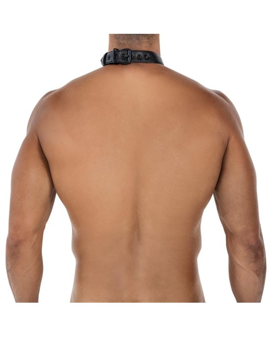 Cut4Men BL4CK08 C-Ring Body Collar Blackleatherlike One Size