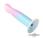 Dildox By Engily Ross Dildo con Vibraci?n Silicona L?quida Color Degradado y Ventosa 17 cm