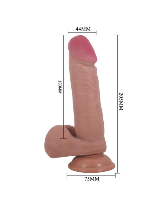 Baile Bīdāmā āda Dildo 20,5 cm