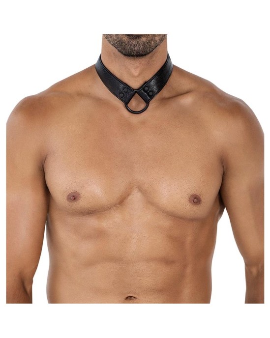 Cut4Men BL4CK08 C-Ring Body Collar Blackleatherlike One Size