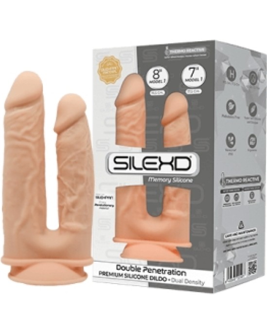 Silexd SILIKONA DILDO DUBULTĀS IESPĒJAS MODELIS 1 7+ 8""