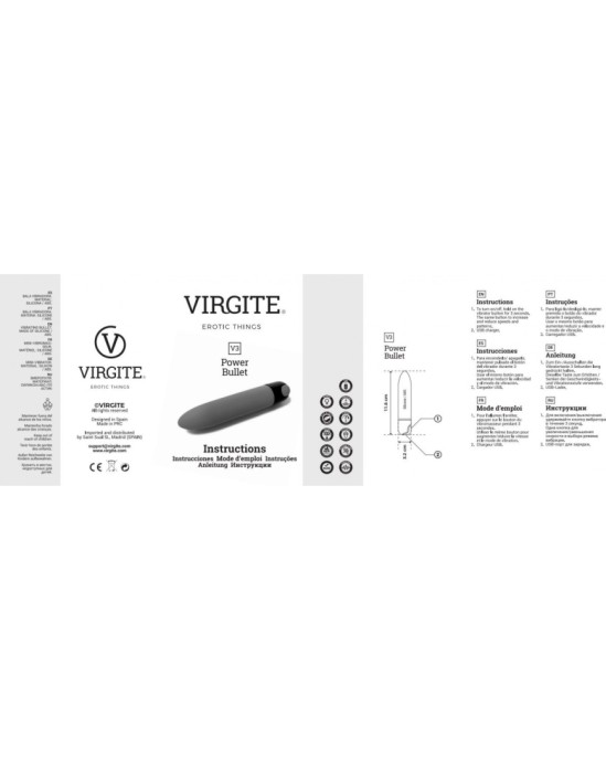 Virgite - Black Edition VIBRATING BULLET V3 BLACK EDITION