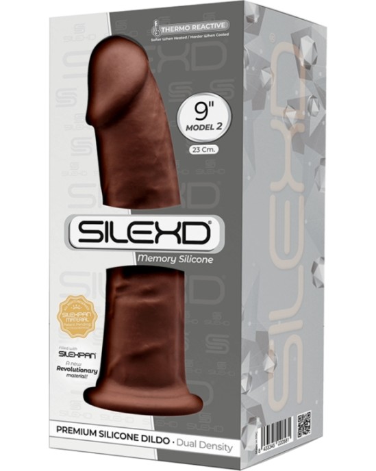 Silexd SILIKONA DILDO MODELIS 2 9 BRŪNAS