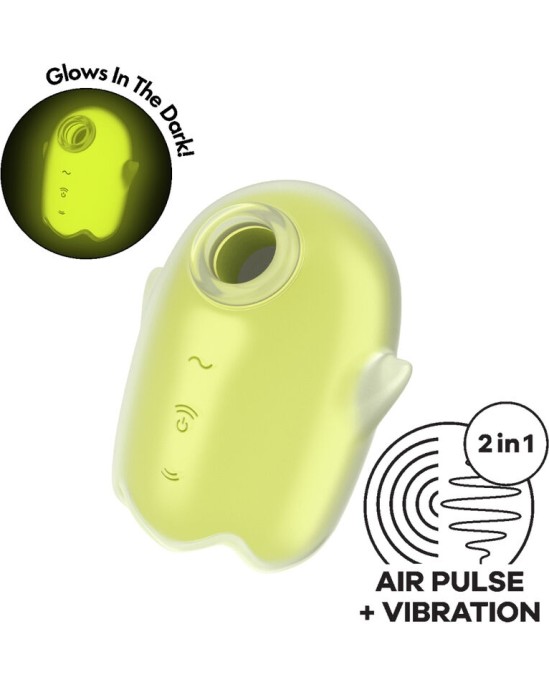 Satisfyer Air Pulse SATISFYER — СВЕТЯЩИЙСЯ ПРИЗРАК AIR PULSE И ВИБРАТОР ЖЕЛТЫЙ