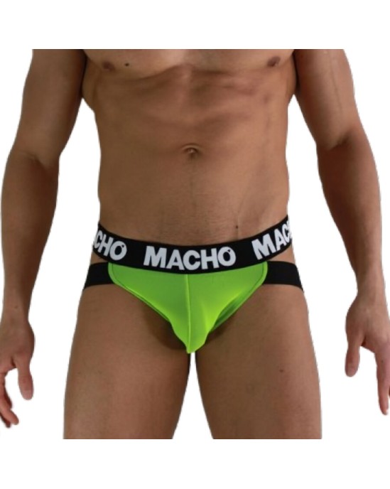 Macho Underwear MACHO — MX28FA JOCK GREEN FLUOR S