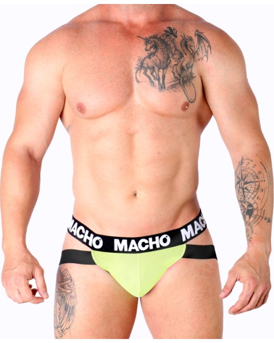 Macho Underwear MACHO — MX28FA JOCK GREEN FLUOR S