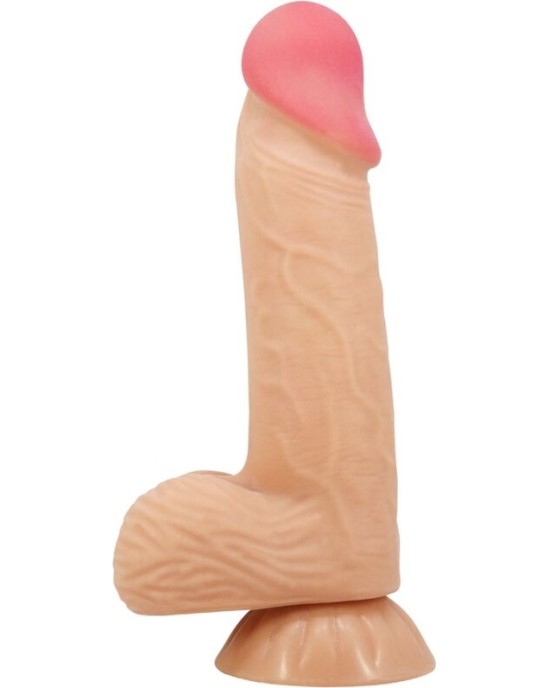 Pretty Love High Grade PRETTY LOVE — BĪDĀMĀS ĀDAS SĒRIJA REĀLISTS DILDO AR BĪDĀMĀM ĀDAS SŪCEKUSĒM 20,6 CM