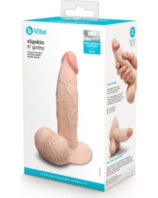 B-Vibe Slipskin 6 дюймов Girthy Crea