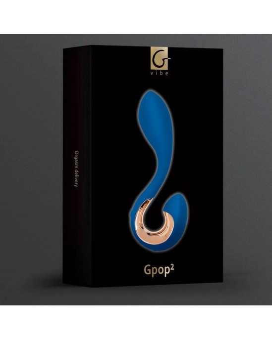 G-Vibe GPOP 2 G AND P POINT VIBRATOR INDIGO BLUE