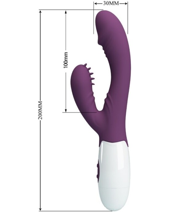 Pretty Love Flirtation PRETTY LOVE - ANDRE RABBIT VIBRATOR & G-POINT STIMULATOR PURPLE