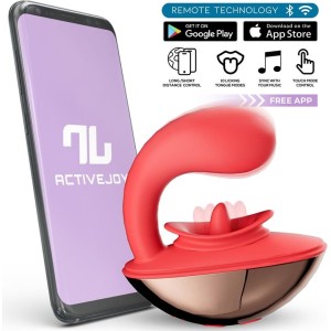 Intoyou App Series Rondy vibrācijas un laizīšanas mēles stimulators ar lietotni