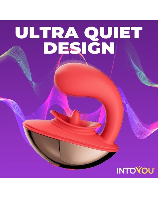 Intoyou App Series Rondy Vibrating and Licking Tongue Stimulator with App