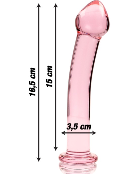 Nebula Series By Ibiza MODEL 11 DILDO BOROSILICATE GLASS 16 X 3 CM PINK