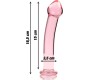 Nebula Series By Ibiza MODEL 11 DILDO BOROSILICATE GLASS 16 X 3 CM PINK