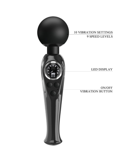 Pretty Love Led PRETTY LOVE - SKYLER VIBRATOR WAND MELNĀ