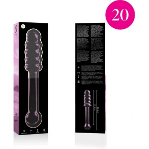 Nebula Series By Ibiza MODELIS 20 DILDO BOROSILIKĀTS STIKLS 20,5 X 3 CM ROZĀ