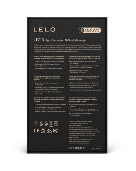 Lelo LIV™ 3 G-PUNKTA STIMULĀTORS ZILS