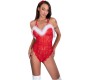 Livco Corsetti Bodies LIVCO CORSETTI FASHION - ZIEMASSVĒTKU LACE LADY BODY BOTCHLISTMAS ZIEMASSVĒTKI S/M