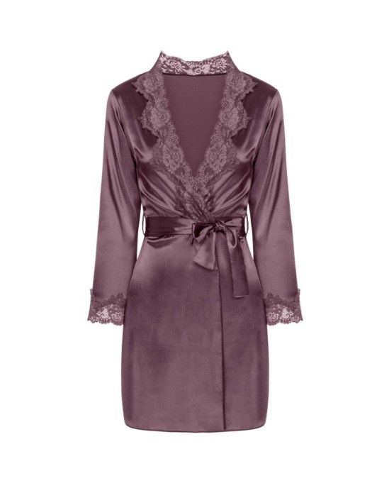 Livco Corsetti Sets LIVCO CORSETTI FASHION - JACQUELINE LC 90249 DRESSING GOWN + SHIRT + PANTY VIOLET S/M