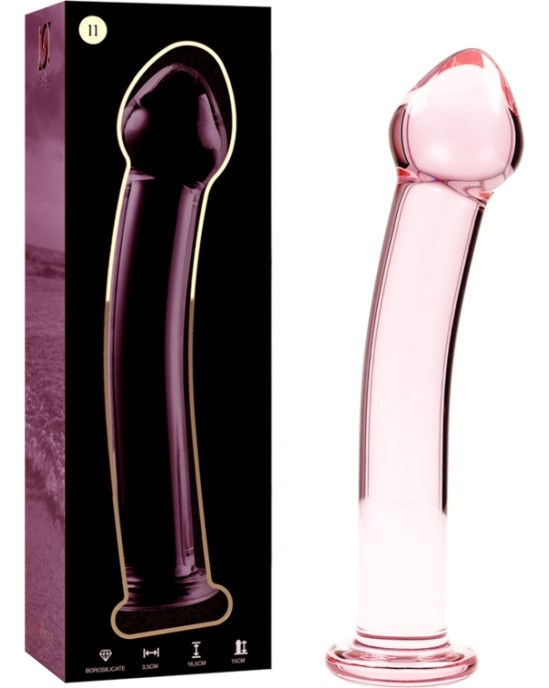 Nebula Series By Ibiza MODELIS 11 DILDO BOROSILIKĀTS STIKLS 16 X 3 CM ROZĀ