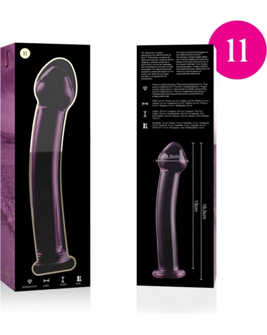 Nebula Series By Ibiza MODELIS 11 DILDO BOROSILIKĀTS STIKLS 16 X 3 CM ROZĀ