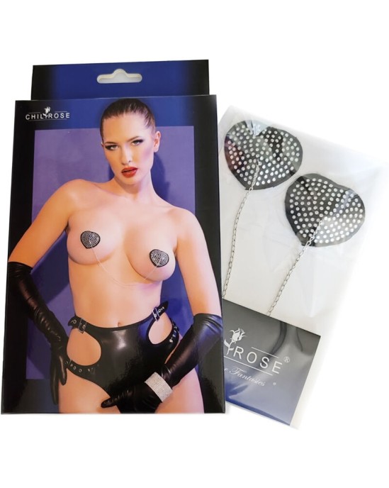 Chilirose Accesories CHILIROSE - CR 4662 NIPPLE VĀCIJAS SUDRABA UN MELNI