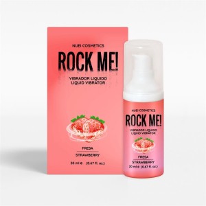 Nuei Cosmetics Rock Me! Šķidrais vibrators zemeņu 20 ml