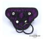 Dildox By Engily Ross Miley Universal Adjustable Harness with 3 Silicone Rings Purple