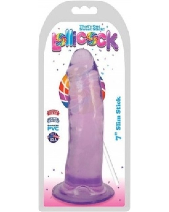 Xr - Lollicock DILDO SLIM STICK GRAPE 1778 CM"