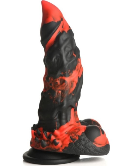 Xr - Creature Cocks UGUNS DĒMONS BRIESSONIS SILIKONA DILDO