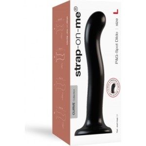 Strap-On-Me SILIKONA DILDO PUNKTA STIMULĀTORS P/G BLACK L