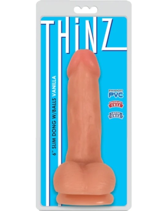 Xr - Thinz Smalks DILDO AR PLĪNĀM MĪKSTU Sēkliniekiem 15'25 CM