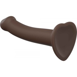 Strap-On-Me DILDO AR piesūcekni PIEMĒROTA IEKĀRTA DUAL BLĪVUMA FLEXIBLE COCOLATE S