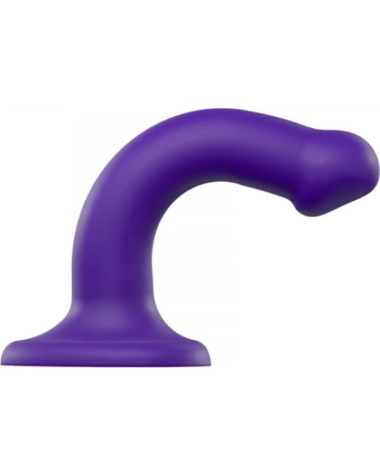 Strap-On-Me DILDO AR piesūcekni PIEMĒROTA IEKĀRTA DUAL BLĪVUMA FLEXIBLE VIOLET S