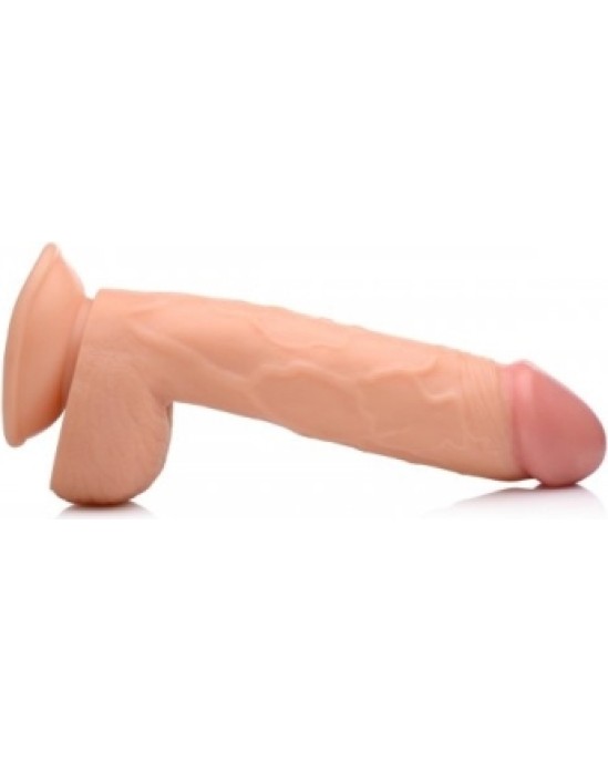 Xr - Pop Peckers REĀLISTS DILDO AR sēkliniekiem 21 CM MĪSTA