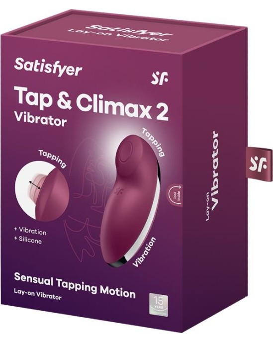 Satisfyer Tap & Climax 2 Sensual Tapping Motion Red