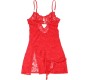 Subblime Babydolls SUBBLIME - 954215 LACE BABYDOLL AR REGULĒJAMĀM SIKSNĪM RED L/XL